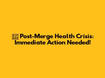 🚨 Post-Merge Health Crisis: Immediate Action Needed!