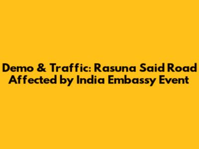 Demo & Traffic: Rasuna Said Road Affected by India Embassy Event