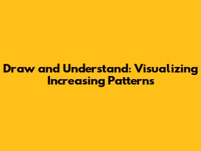Draw and Understand: Visualizing Increasing Patterns