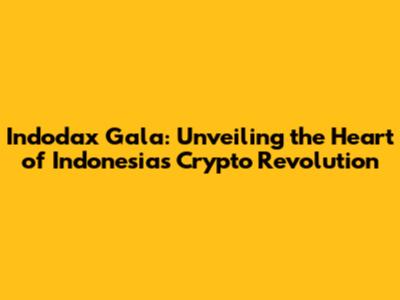 Indodax Gala: Unveiling the Heart of Indonesia's Crypto Revolution
