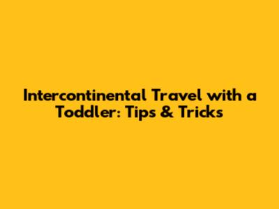 Intercontinental Travel with a Toddler: Tips & Tricks
