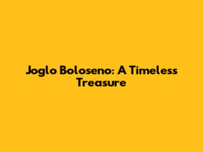 Joglo Boloseno: A Timeless Treasure