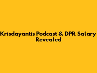 Krisdayanti's Podcast & DPR Salary Revealed