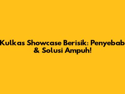 Kulkas Showcase Berisik: Penyebab & Solusi Ampuh!