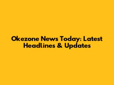 Okezone News Today: Latest Headlines & Updates