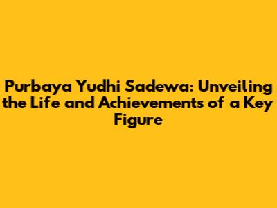 Purbaya Yudhi Sadewa: Unveiling the Life and Achievements of a Key Figure