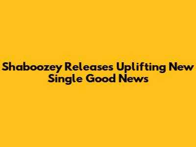Shaboozey Releases Uplifting New Single "Good News"