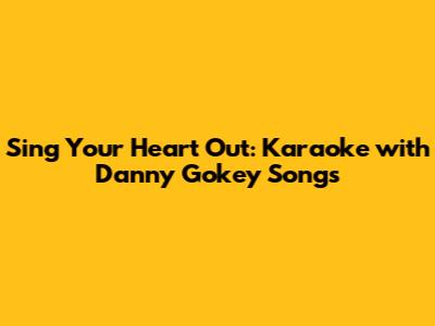Sing Your Heart Out: Karaoke with Danny Gokey Songs