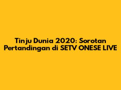 Tinju Dunia 2020: Sorotan Pertandingan di SETV ONESE LIVE