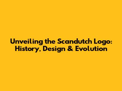 Unveiling the Scandutch Logo: History, Design & Evolution