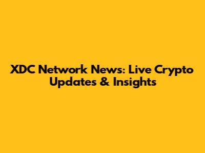 XDC Network News: Live Crypto Updates & Insights